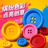 Fashionable blue button clothing accessories, simple and versatile clothing decorations, trendy elements, dopamine color oversized buttons, button hair bands, tree skirts, DIY handcrafted accessories, clothing decorations, buttons Specification image
